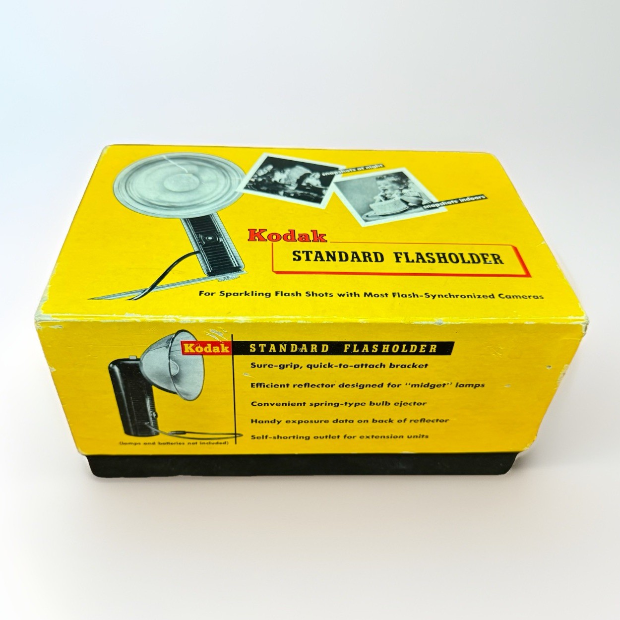 Vintage Kodak Standard Flasholder 92F Original Box Bracket Lumaclad Flashguard