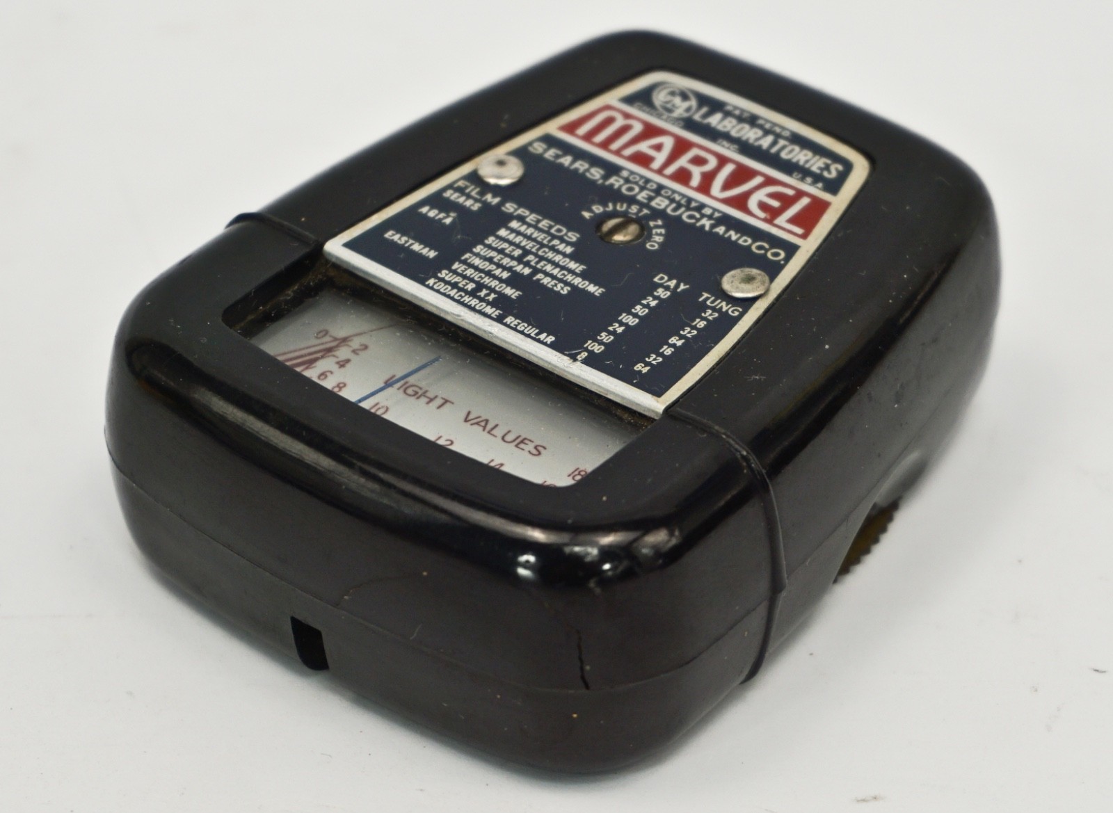 Vintage MARVEL Light Exposure Meter GM Laboratories Sears Roebuck Co
