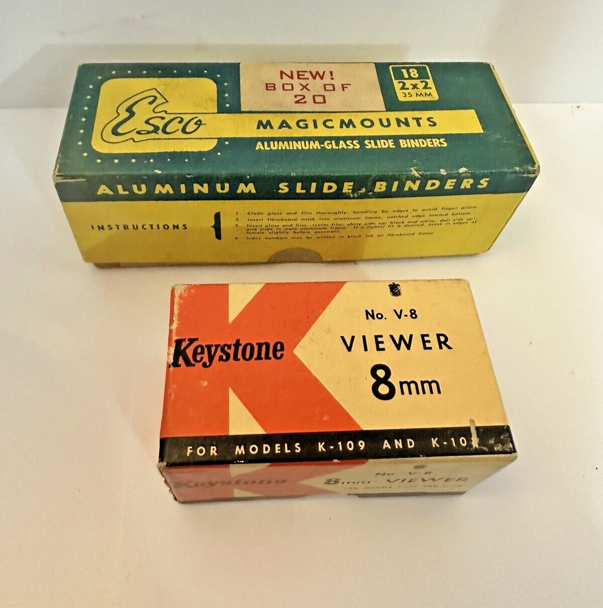 Vintage Esco Magic Mounts and Keystone Viewer 8mm No V-8