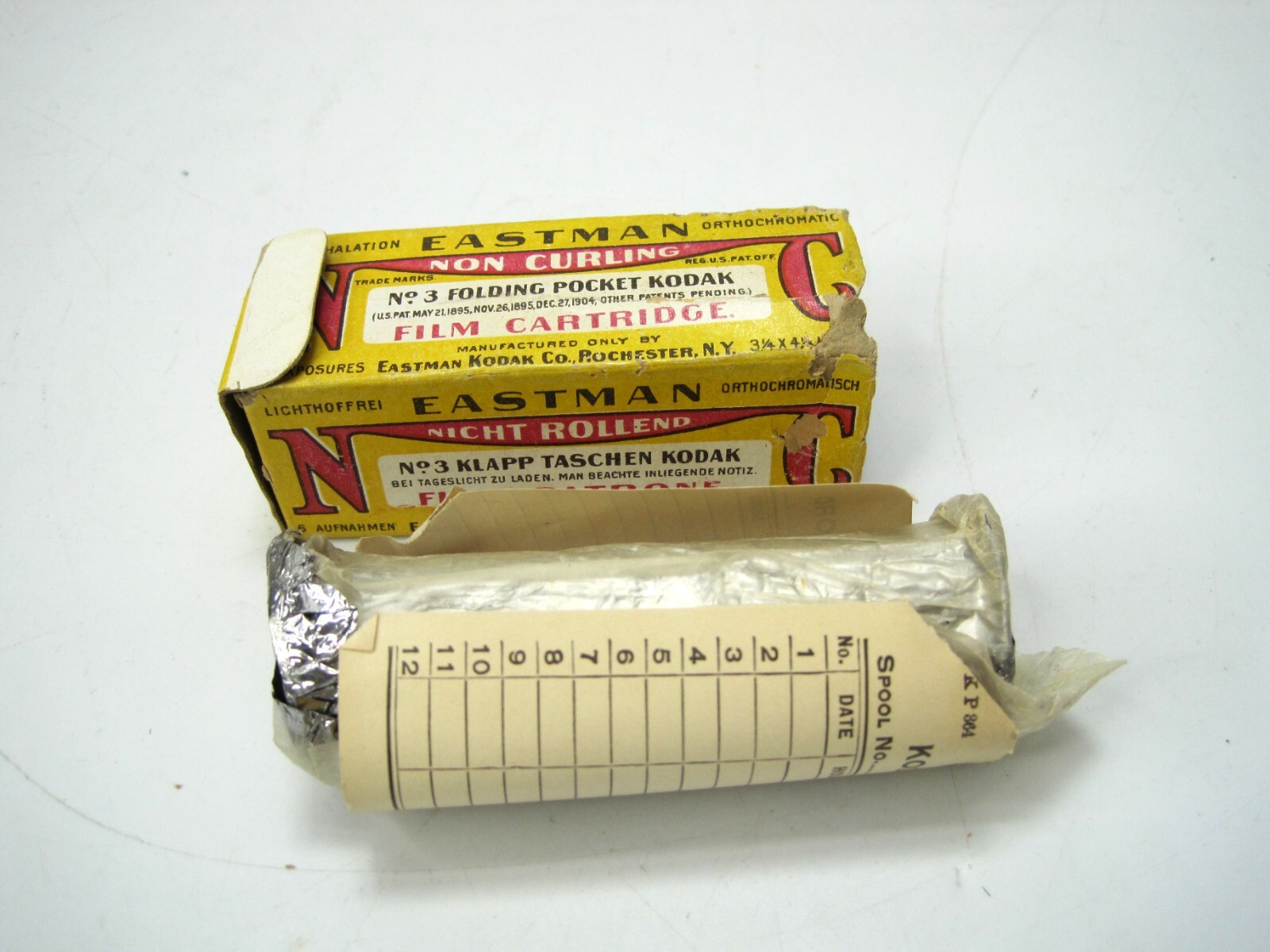 Antique Kodak 118 NC Film & Box for NO. 3 FOLDING POCKET Camera