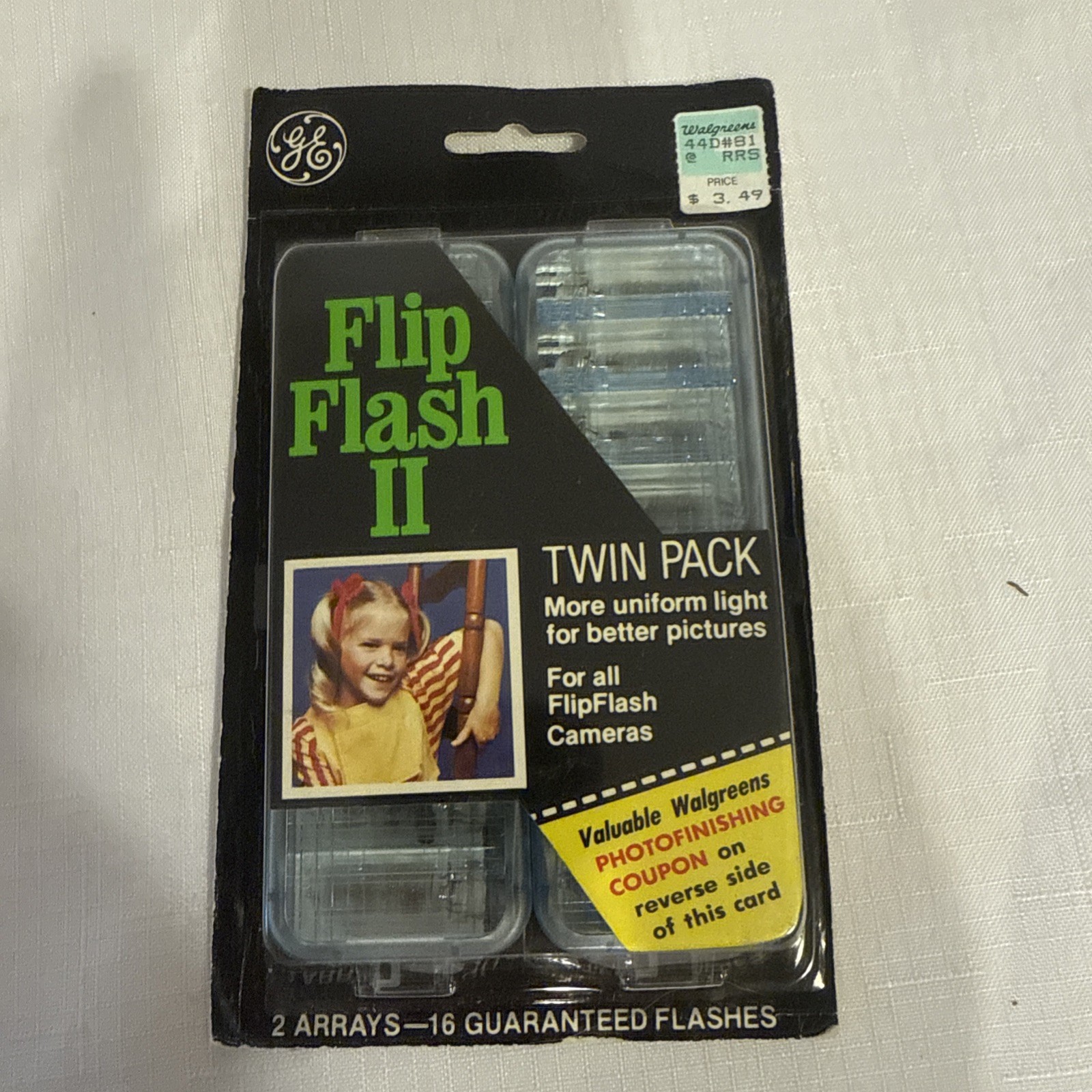 GE Flip Flash II Twin Pack NOS New Old Stock 2 Arrays 16 Flashes FlipFlash NEW