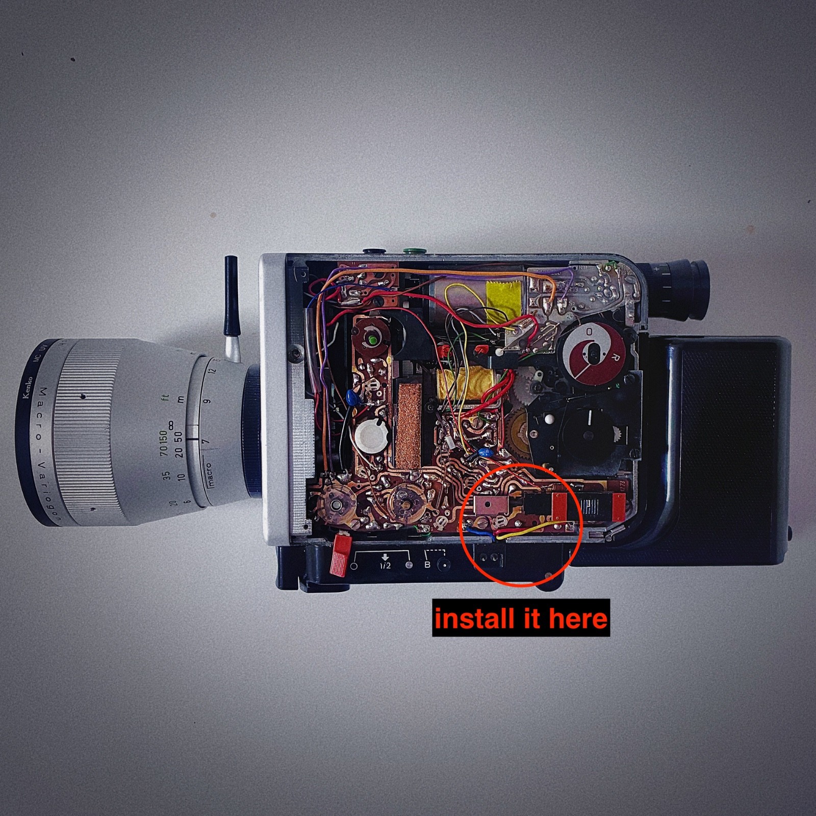 voltage regulator for nizo cameras, super 8mm