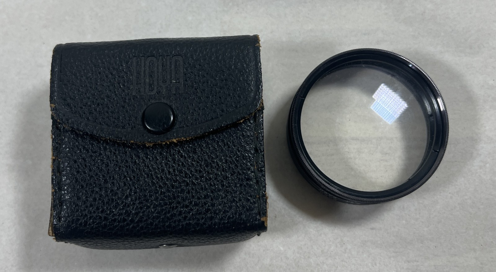 Vintage Hoya Close-Up Lens Filter Kit Set – 49mm +1 +2 +3 – With Leather Case