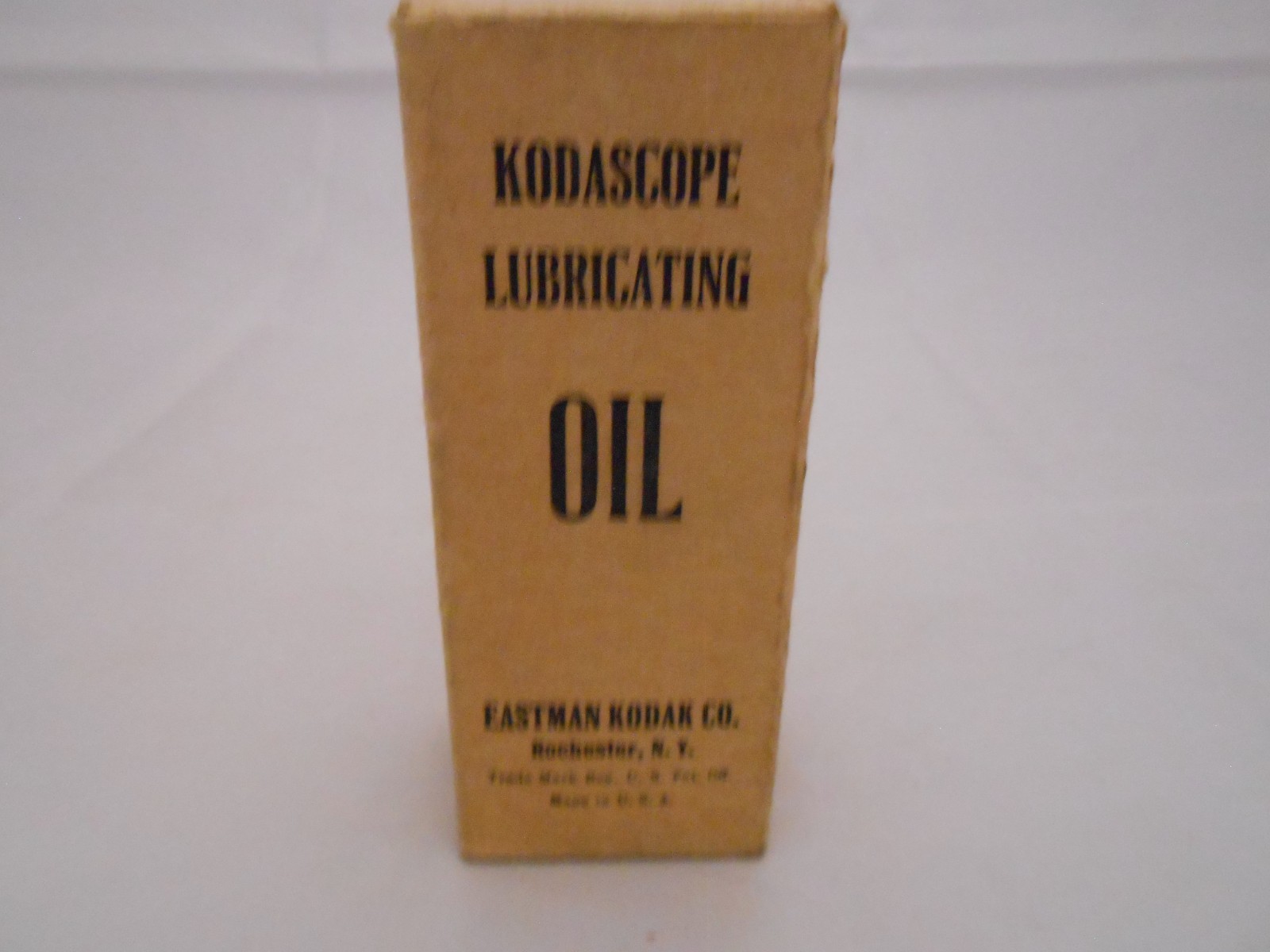 Vintage Kodascope Lubricating Oil w/Box, Partially Filled, Film/Photography