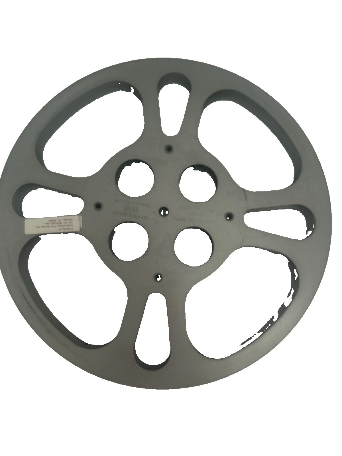 Vintage 16mm Aluminum Film Reel Motion Picture Enterprises MPE Tarrytown NY