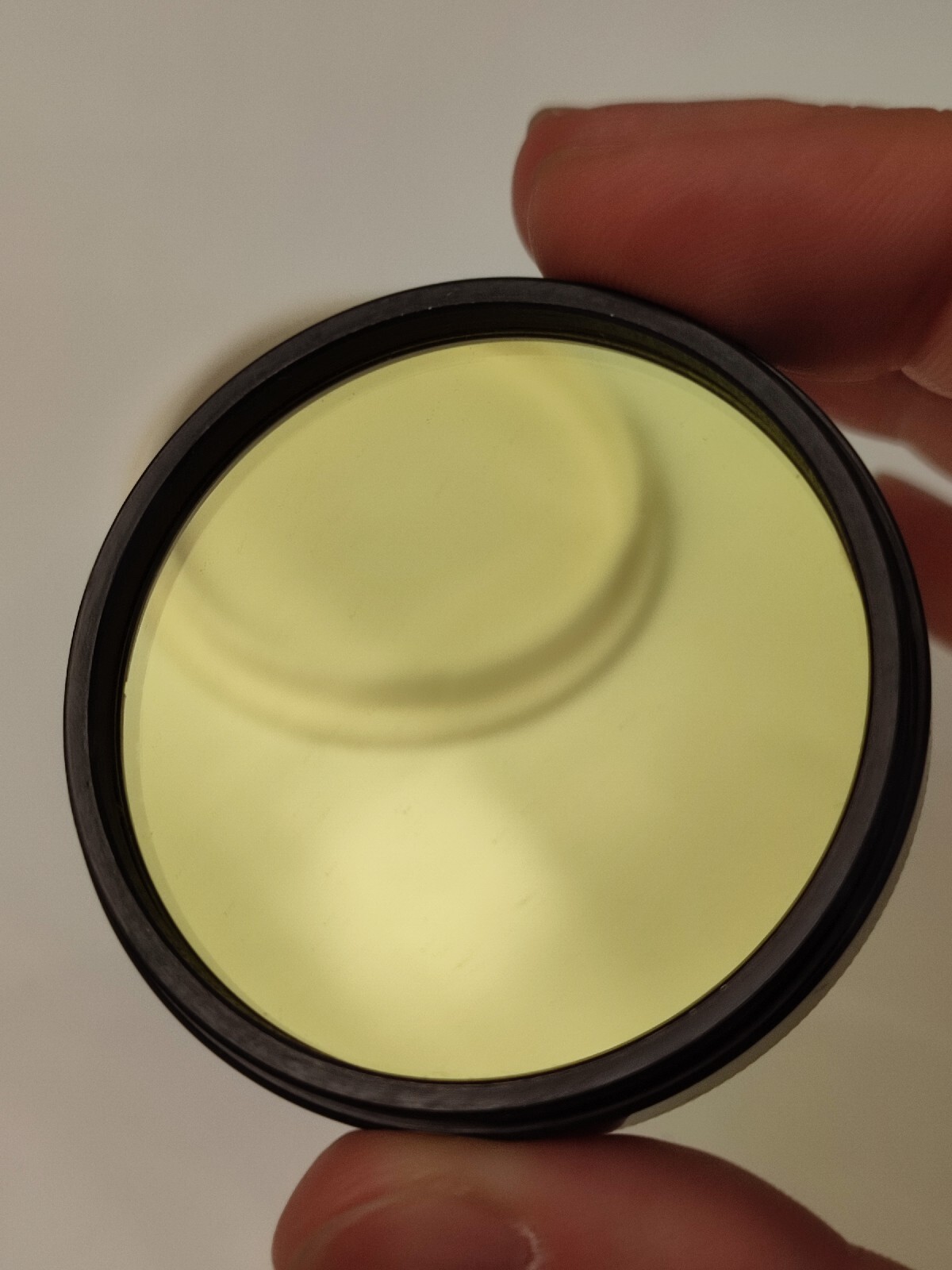 Vintage Lens Light Filter 52×0,75 Yellow Lens Light Filter Photo Lens Filter