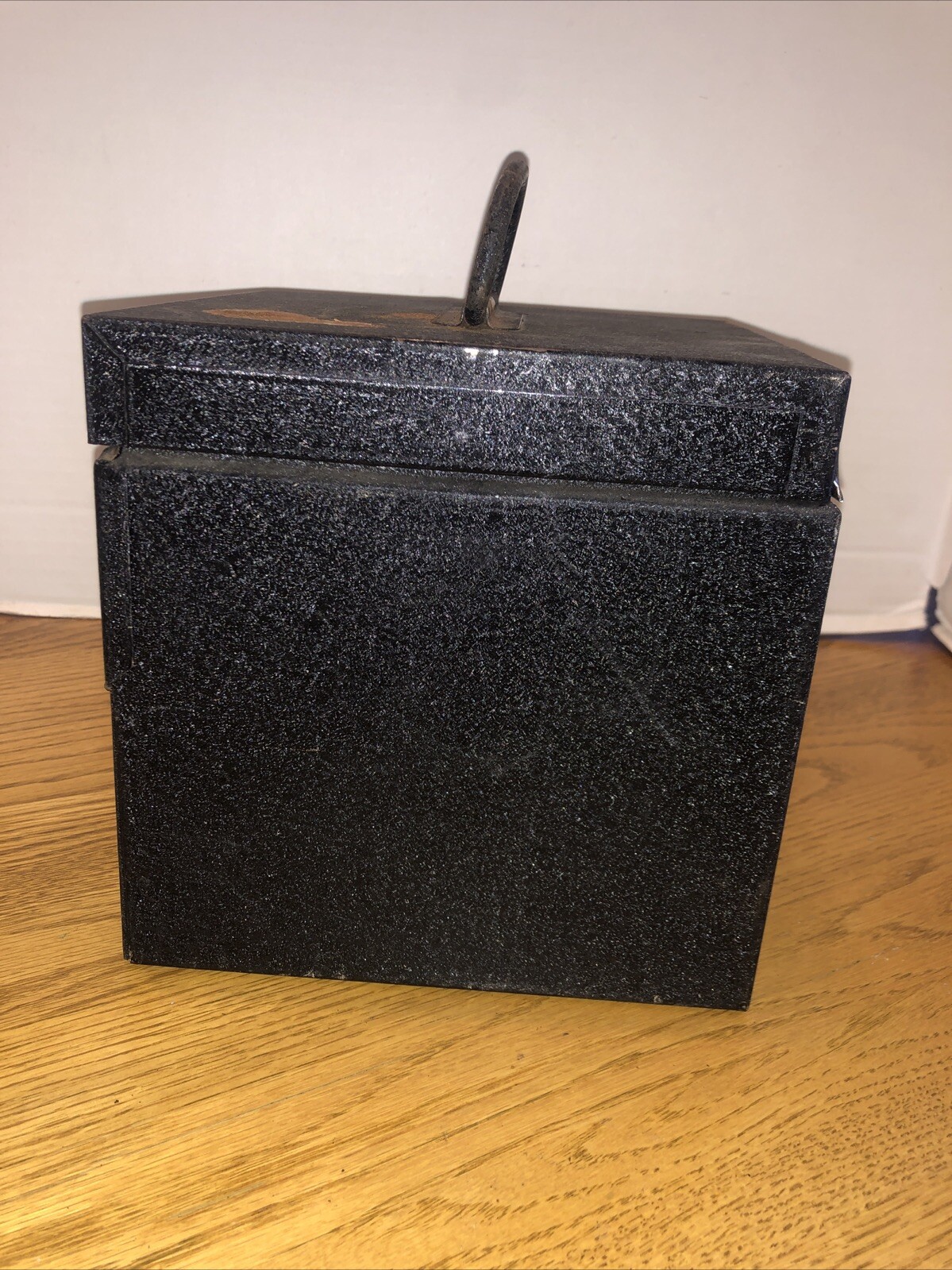 VINTAGE S-K TOOLS BLACK METAL FILM REEL BOX, CASE, TOOL BOX With Film Canisters