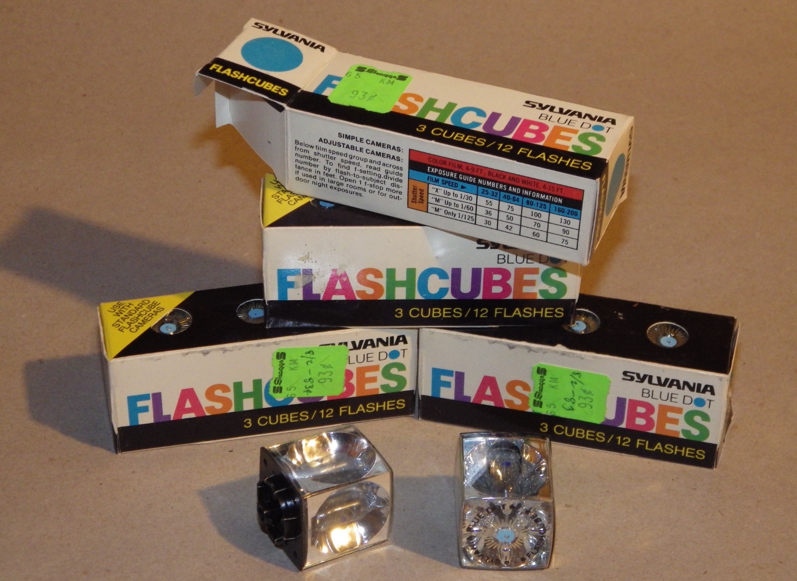 Sylvania Flashcubes for old film cameras