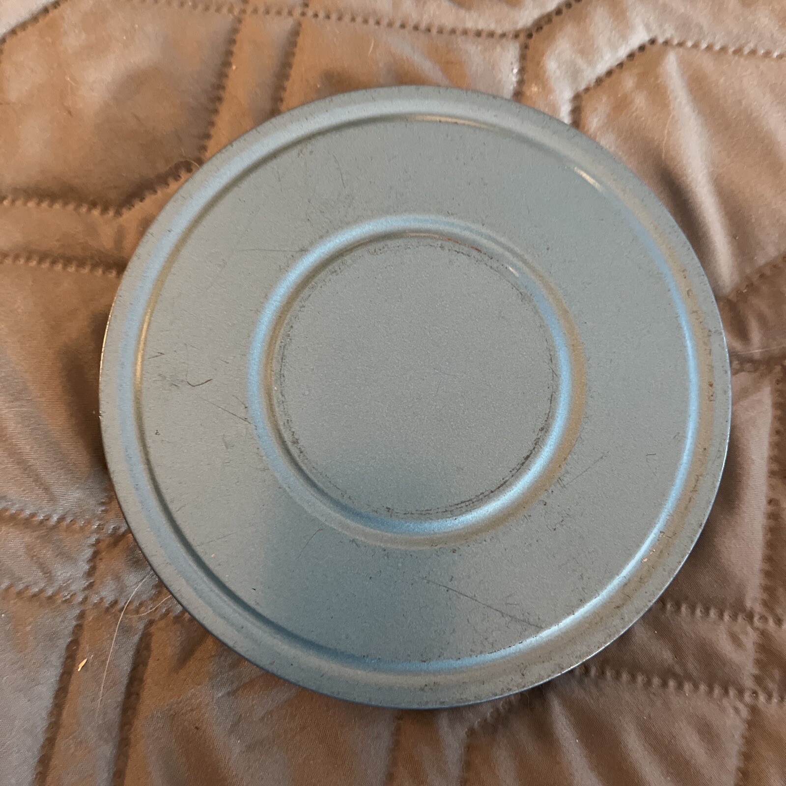 Vintage 8mm 200ft Compco Zayre Blue Film Reel & Canister Case Set Of 2