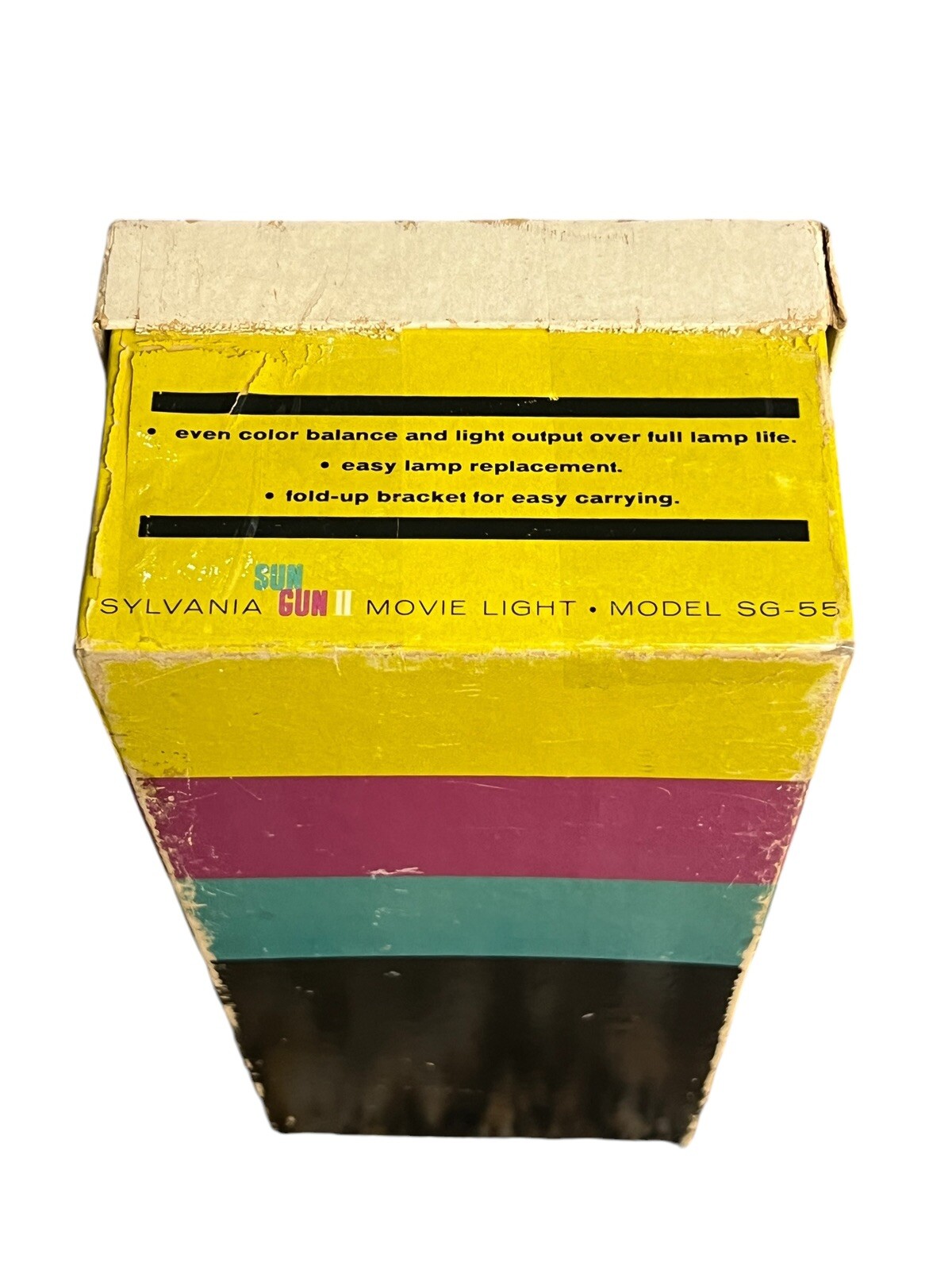 VTG Sylvania Sun Gun II Movie Light Model SG-55 W/ Original Box