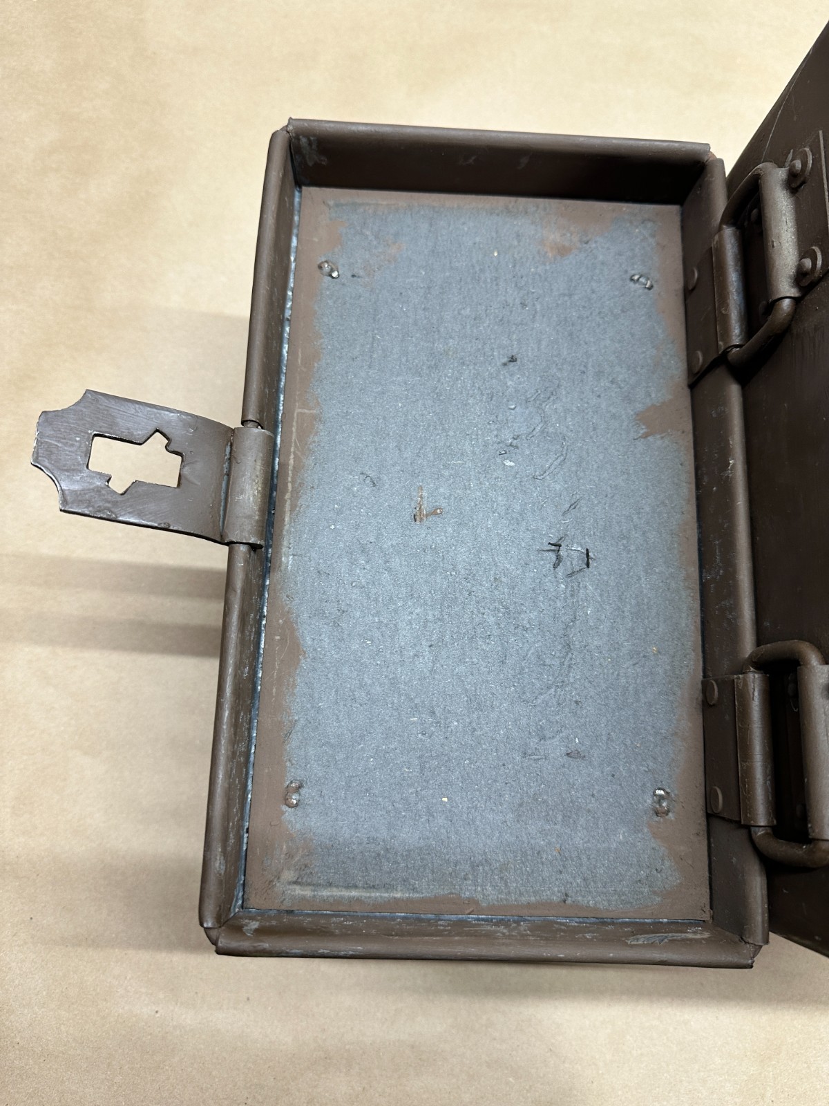 US Military Film 8M1 Movie Reel Field Box Metal Canister Transport Case ICC-32A