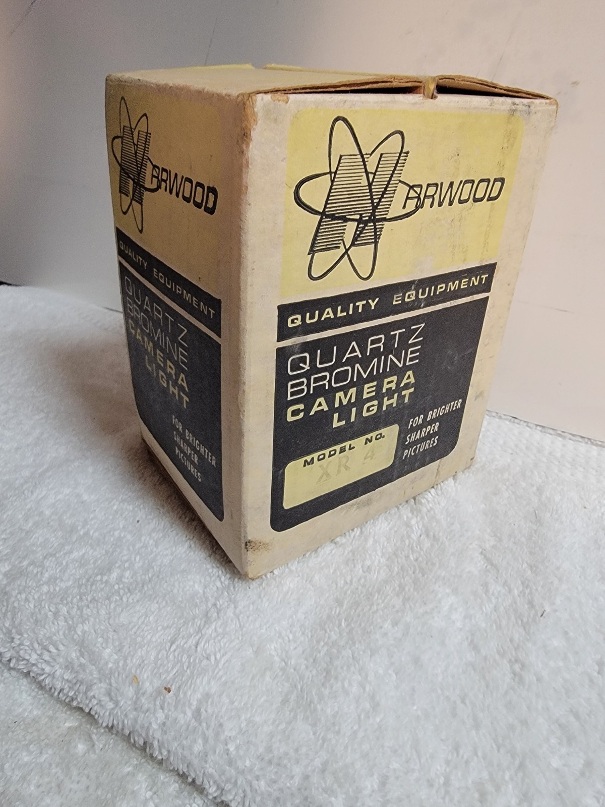 HARWOOD XR4 QUARTZ BROMINE XL MOVIE VIDEO CAMERA LIGHT LITE VINTAGE WORKING
