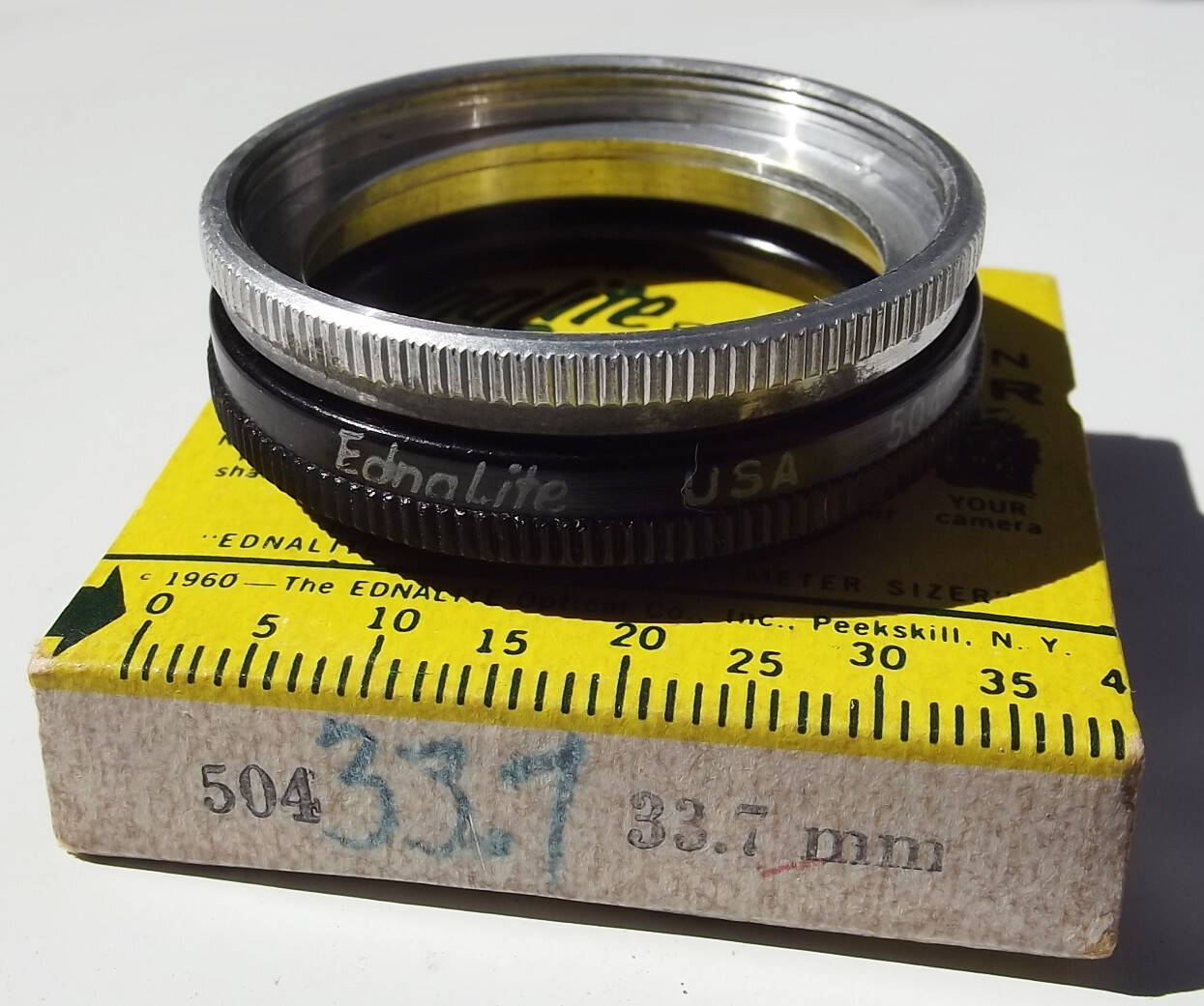 EdnaLite Precision Filter Holder in Box – Series 5, 33.7mm Thread – USA