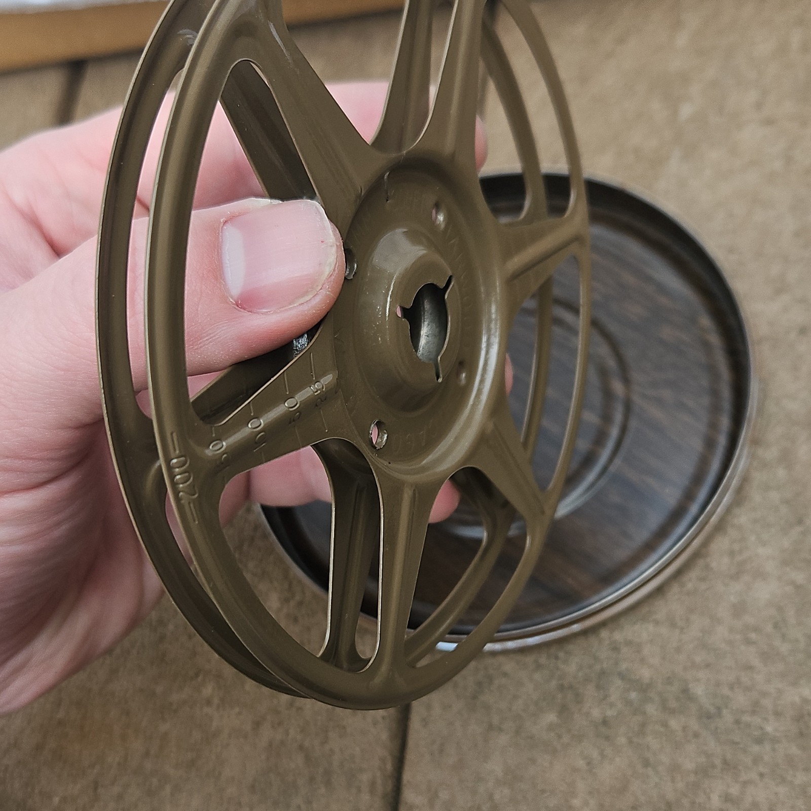 Harwood 8mm Film Reel(s) and Can Set, Model 8mm Reel and Can, Universal