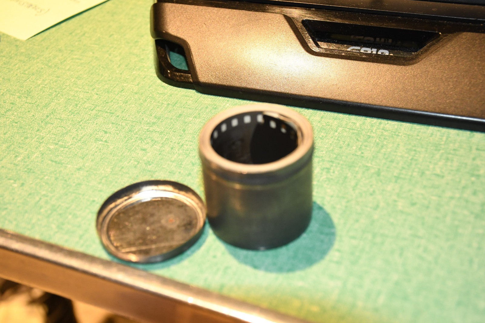 (10) Vintage 35mm Metal Film Canisters Steel #10