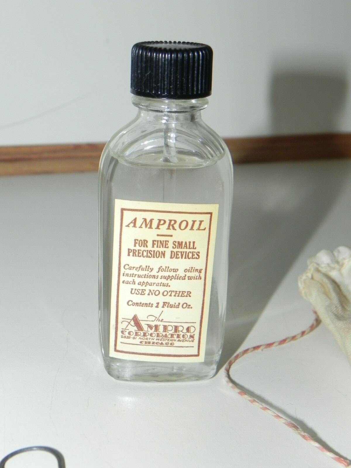 Vintage New AMPRO Movie Projector oil in Original box with bag and cleaning tool