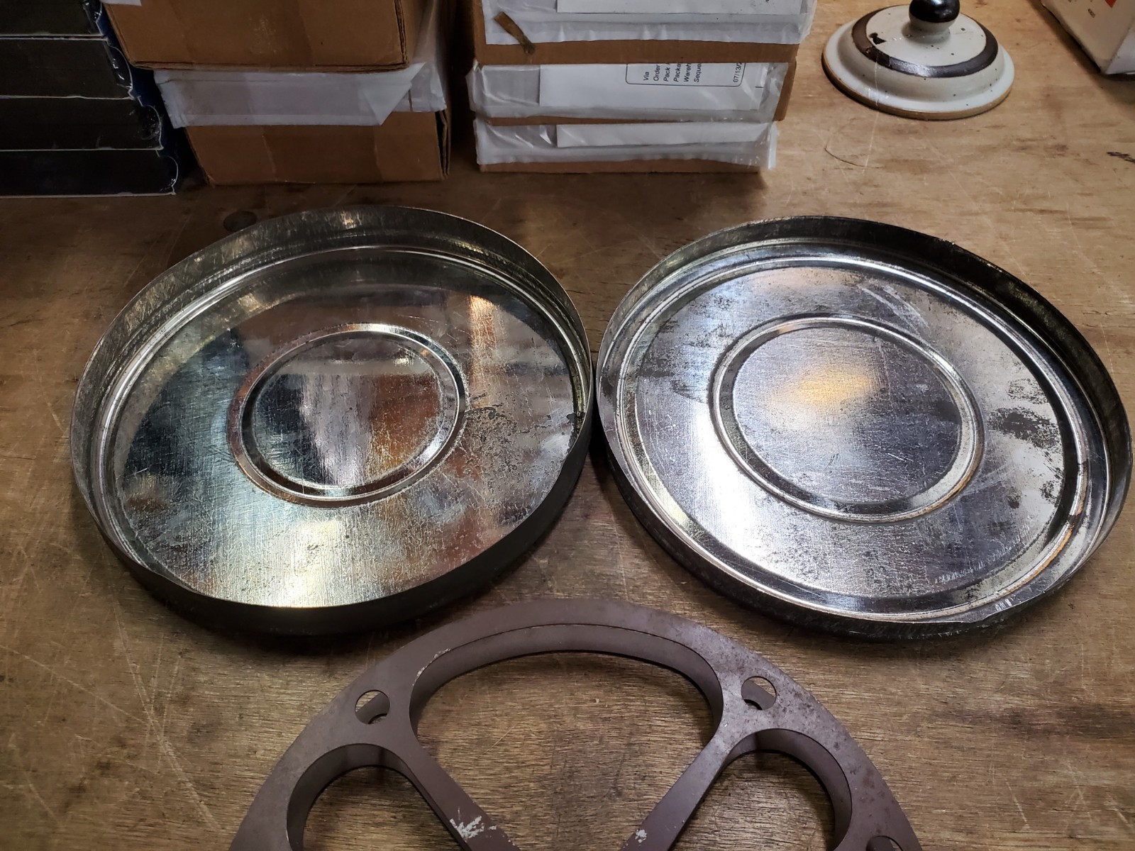 Vintage 7 inch Goldberg Brothers 16mm Metal Film Reel in Canister, Denver Col