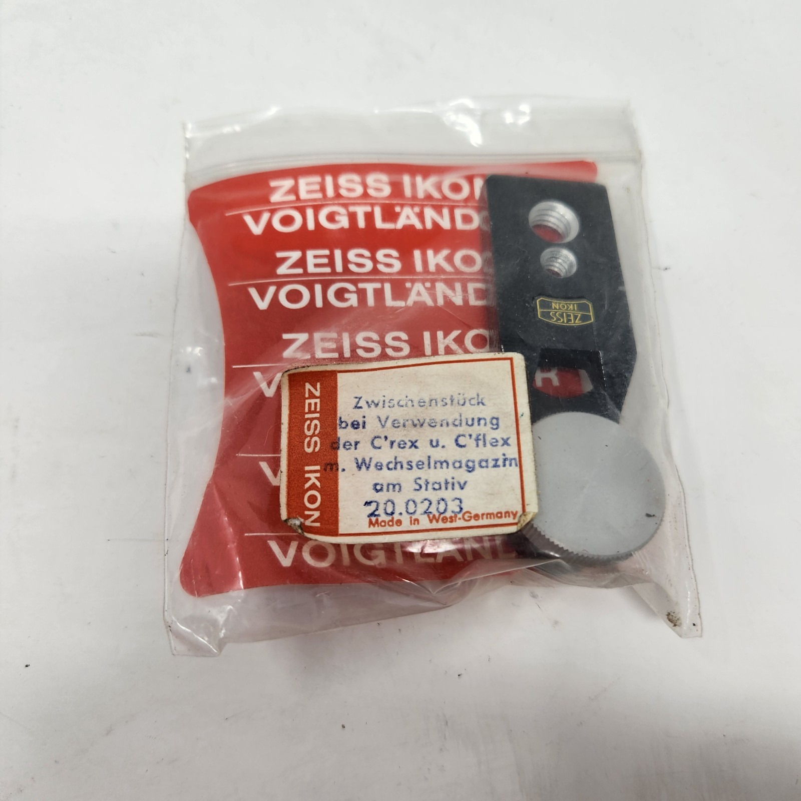 Zeiss Ikon Voightlander Contraflex Tripod Adapter Plate In Original Packaging