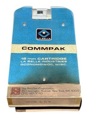 Vintage La Belle Commpak 16mm Cartridge – Rare 1960s-80s Film Loop
