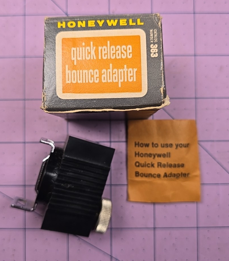 Vintage Honeywell Strobonar Quick Release Bounce Adapter #363