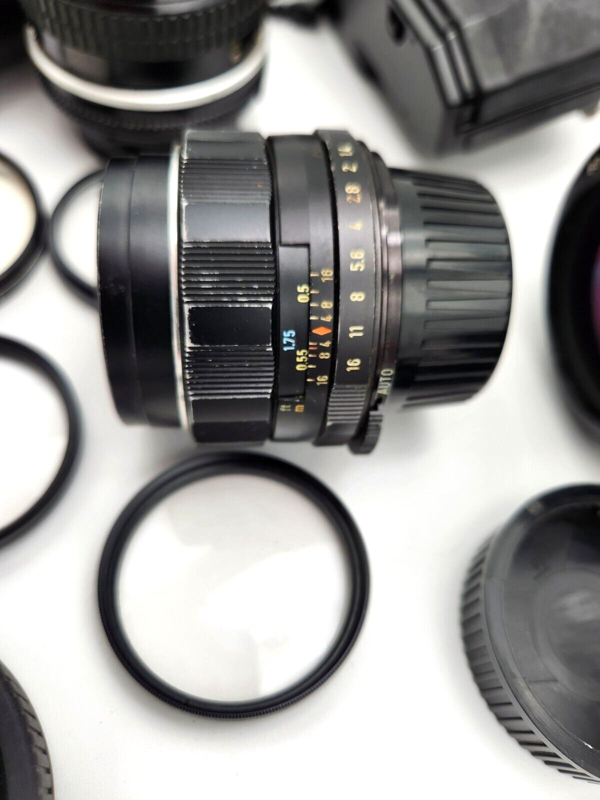 Lot Photo equipment Nikon, Ashai, VIvitar LENSES, filters, meter, etc. Vintage