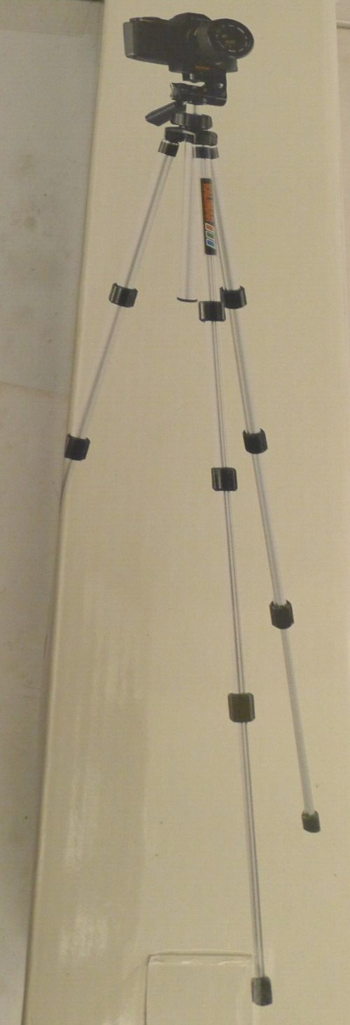 Kalimar PS-3 Universal Tripod with Swivel Pan Head Extends from 15″- 46″ – NEW