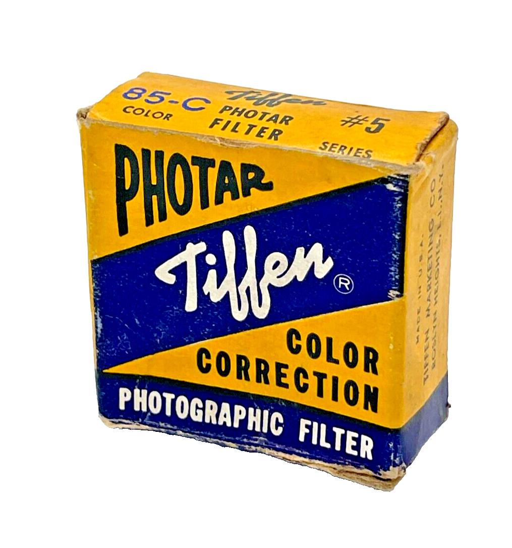 Tiffen Photar Color Correction Photographic Filter Vintage Advertising Box Only