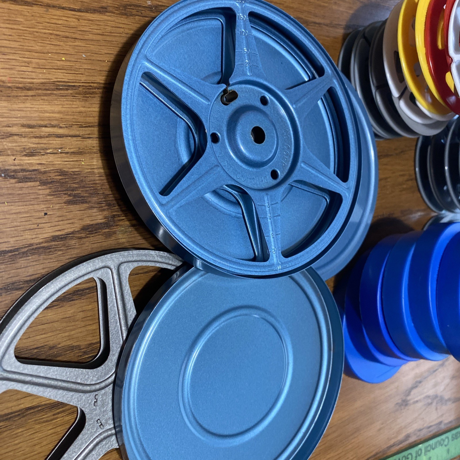 Vtg 38 Set – empty Reels 2 5” In Cases, 1 -5”, 7 – 29 3” empty reels 6 3” Cases