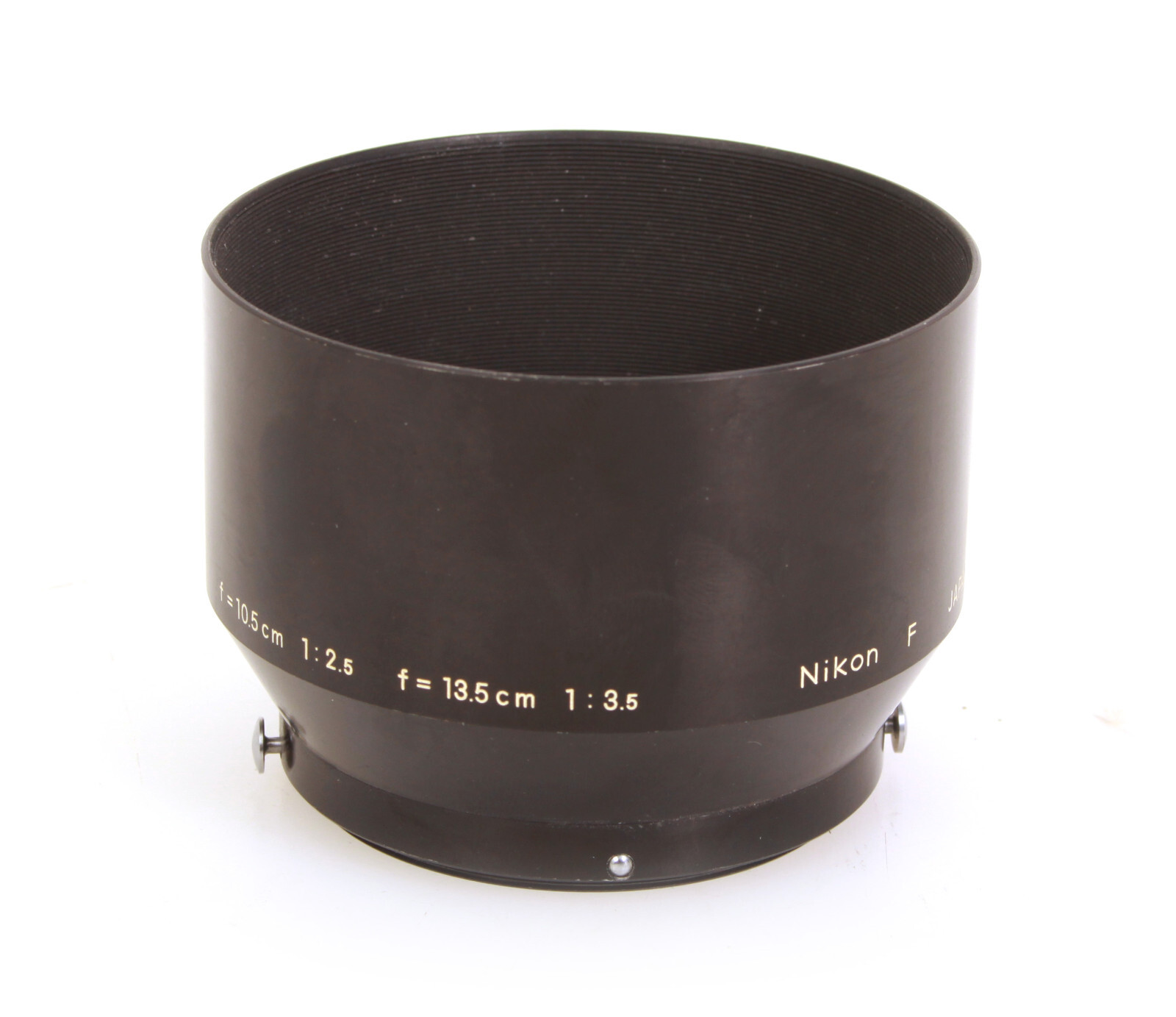Original Nikon F Black Metal Lens Hood for 105mm F/2.5, 135mm F/3.5 Manual Lens