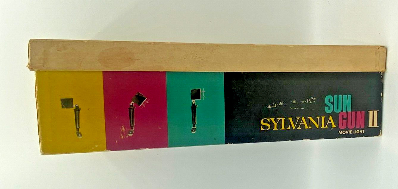 Sylvania Sun Gun II Model SG-55 Movie Light In Original Box Tested and Working