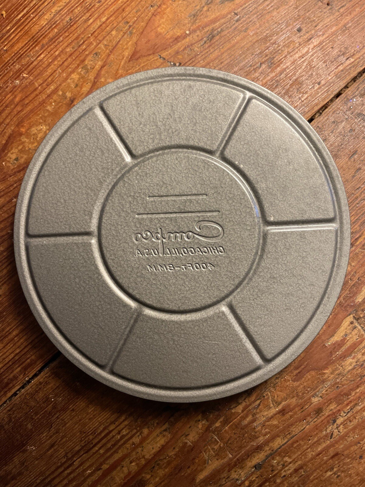 Vintage Compco Chicago 400 Ft 8MM Motion Picture Film Canister and Empty 7” Reel