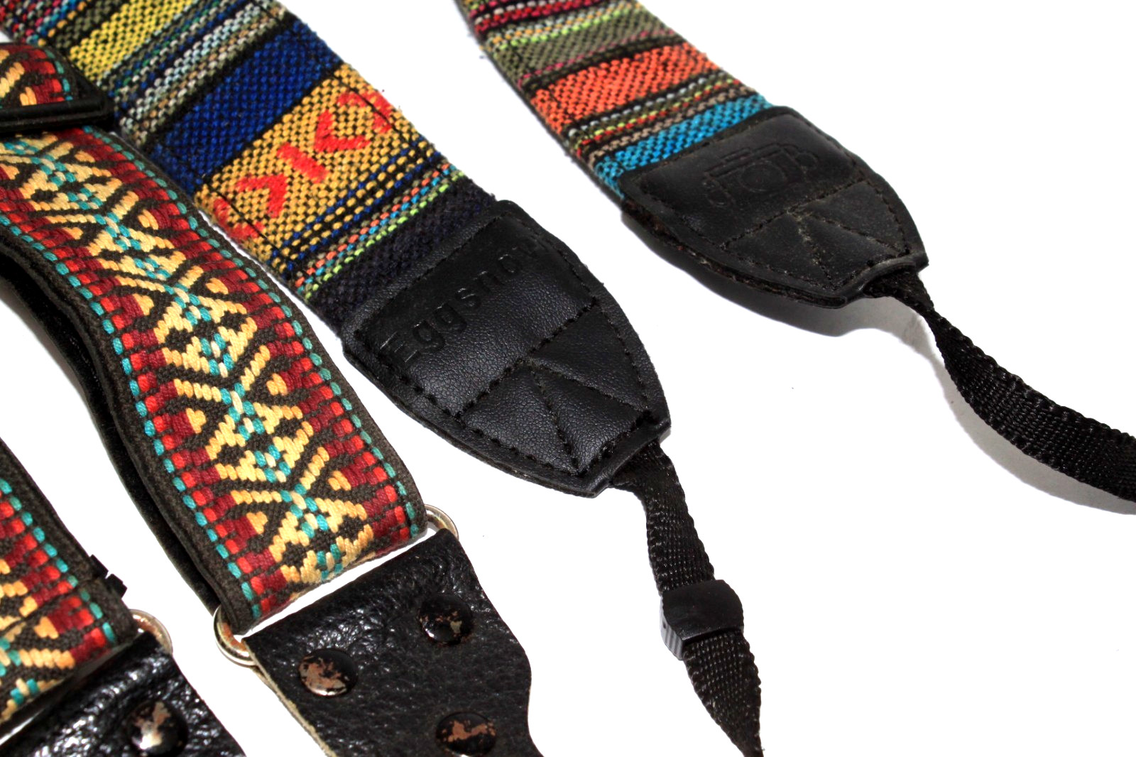 Lot of 3 Vintage Camera Straps Band Holds Hippie Retro Boho Photographers