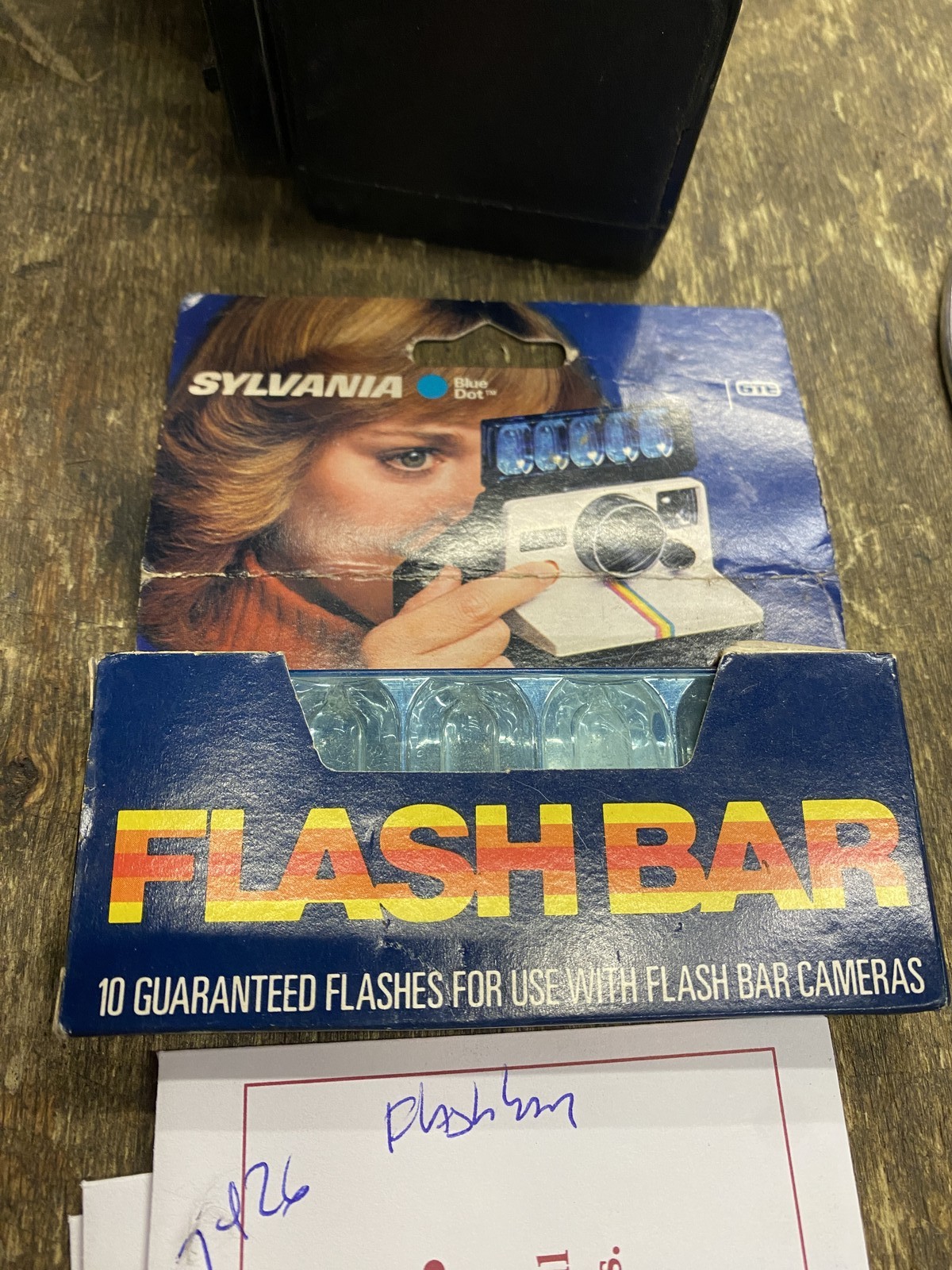 Sylvania Blue Dot Flash Bar for Polaroid SX-70 – 10 Flashes, Vintage Accessory