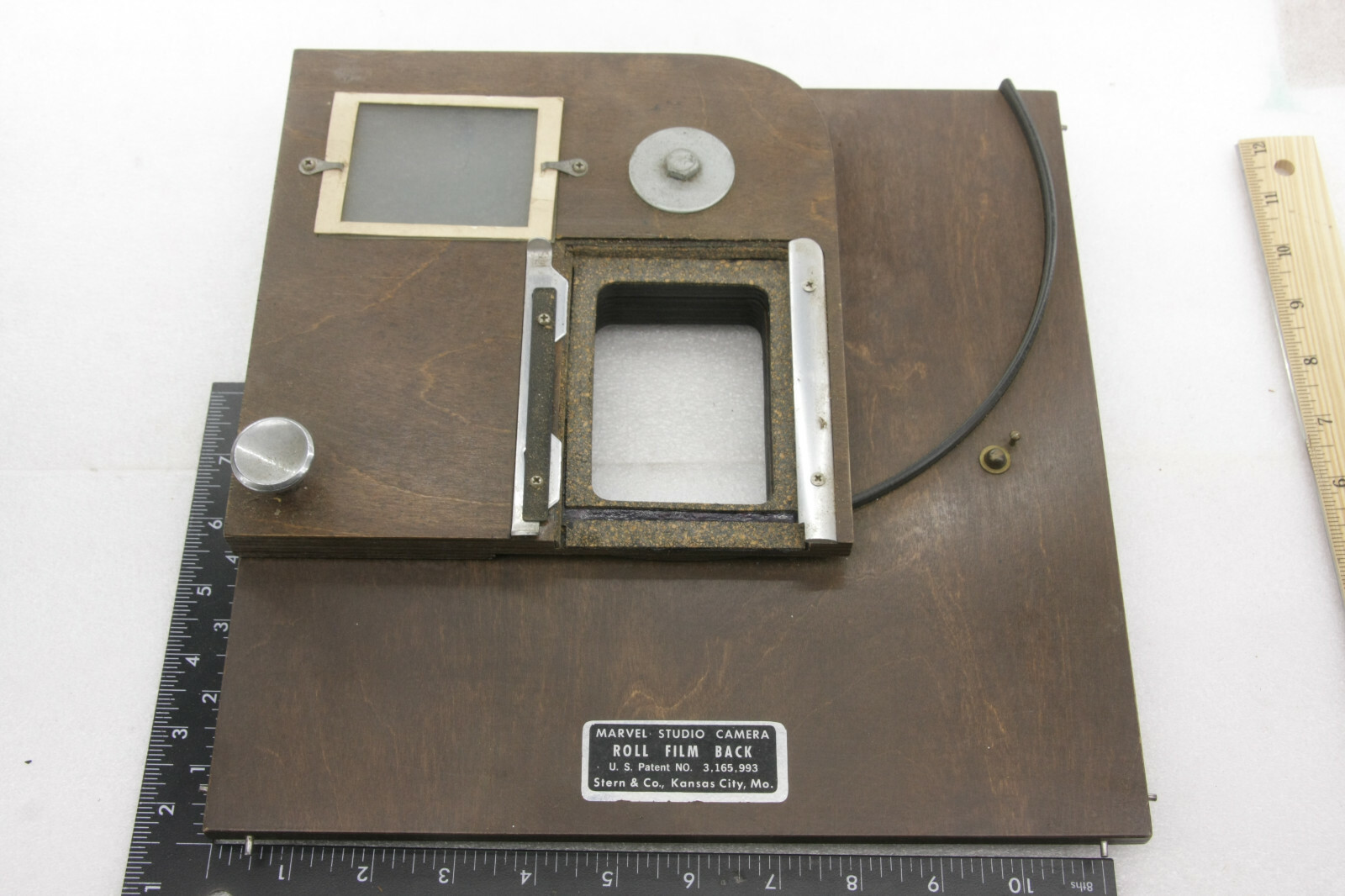 Marvel Studio Camera Roll Film Back by Stern KS – Pivot Ground Glass to Adapter
