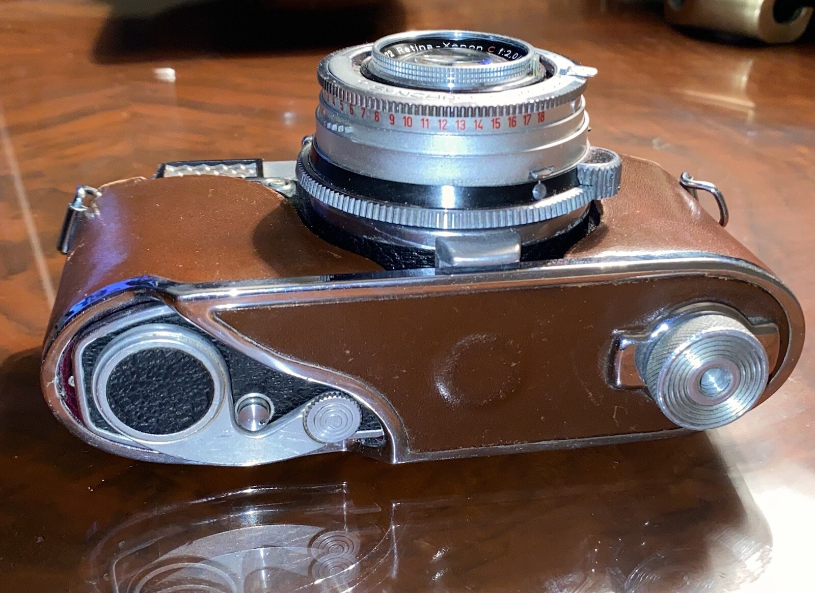 Vintage CAMERA EQUIPMENT KODAK RETINA REFLEX With Leather Case Untested