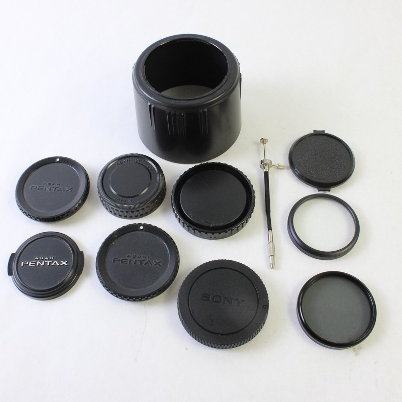Mixed Lot Pentax Lens Caps Sony Cap Kodak 52mm Filter Hood Shutter Cable