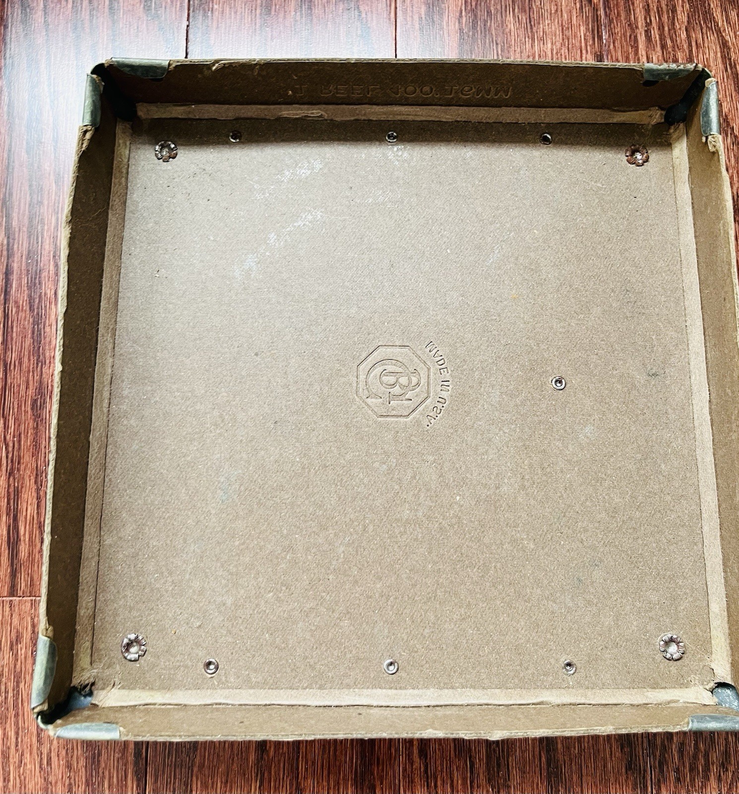 Vintage Compco Film Reel Canister Shipping Box Strap 16mm 400 Feet USA 1968