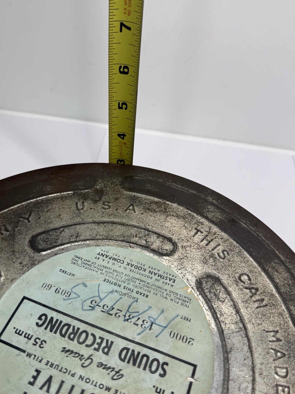 Vintage Eastman Kodak 35mm Nitrate Motion Picture Film Can Canister 10.5″ x 3″