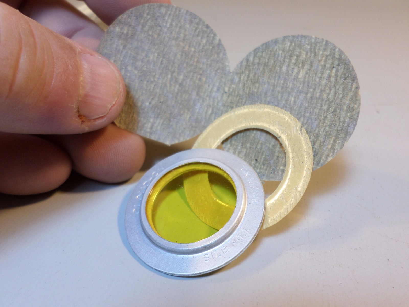 CLOUD-ON YELLOW LIGHT FILTER – FIXED FOCUS BOX CAMERAS- RARE