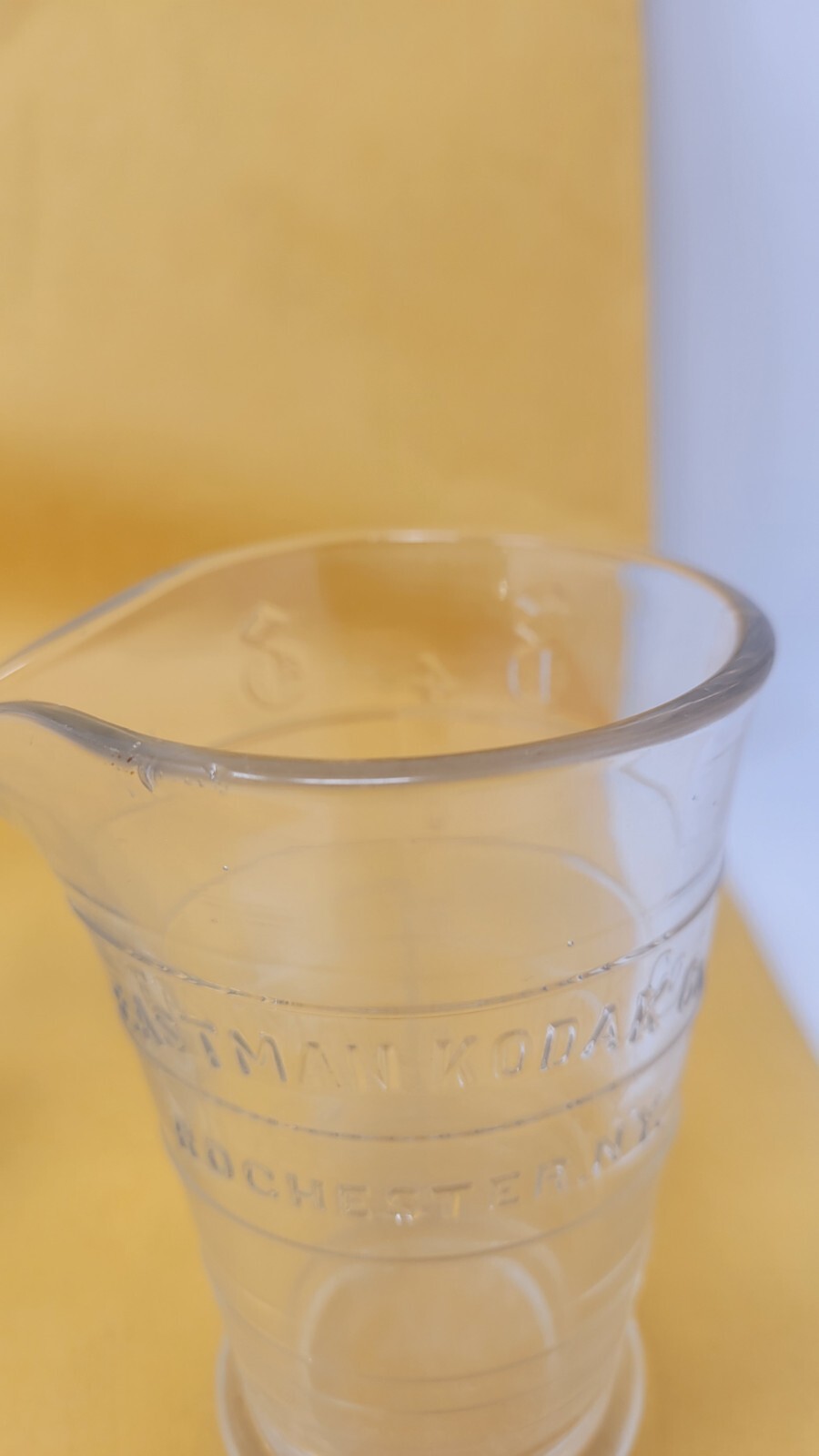 Vintage Eastman Kodak Co. 4oz. Photographic Use Glass Beakers Lot of 3