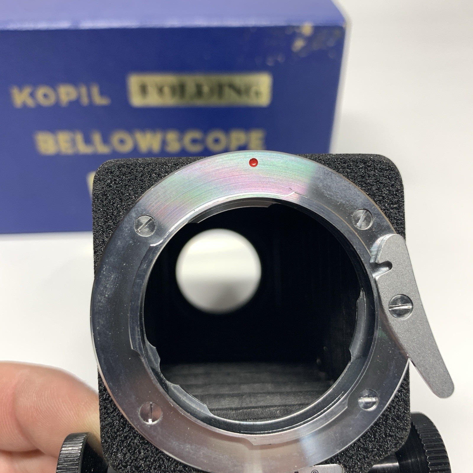 Kopil Folding Bellowscope for Exakta, Box + Instructions