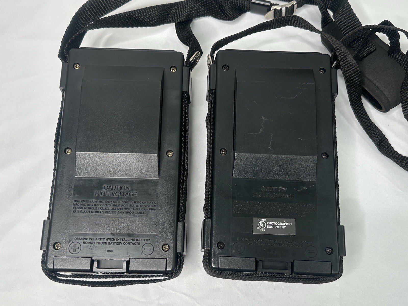Lot of 2 Vintage Vivitar HVP-1 Power Holder W/ Strap and Cord – No Battery AJ07