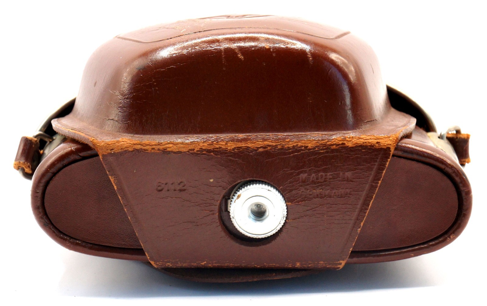 Vintage Zeiss Ikon Brown Leather Camera Case For Contina Contessa Fair Cond