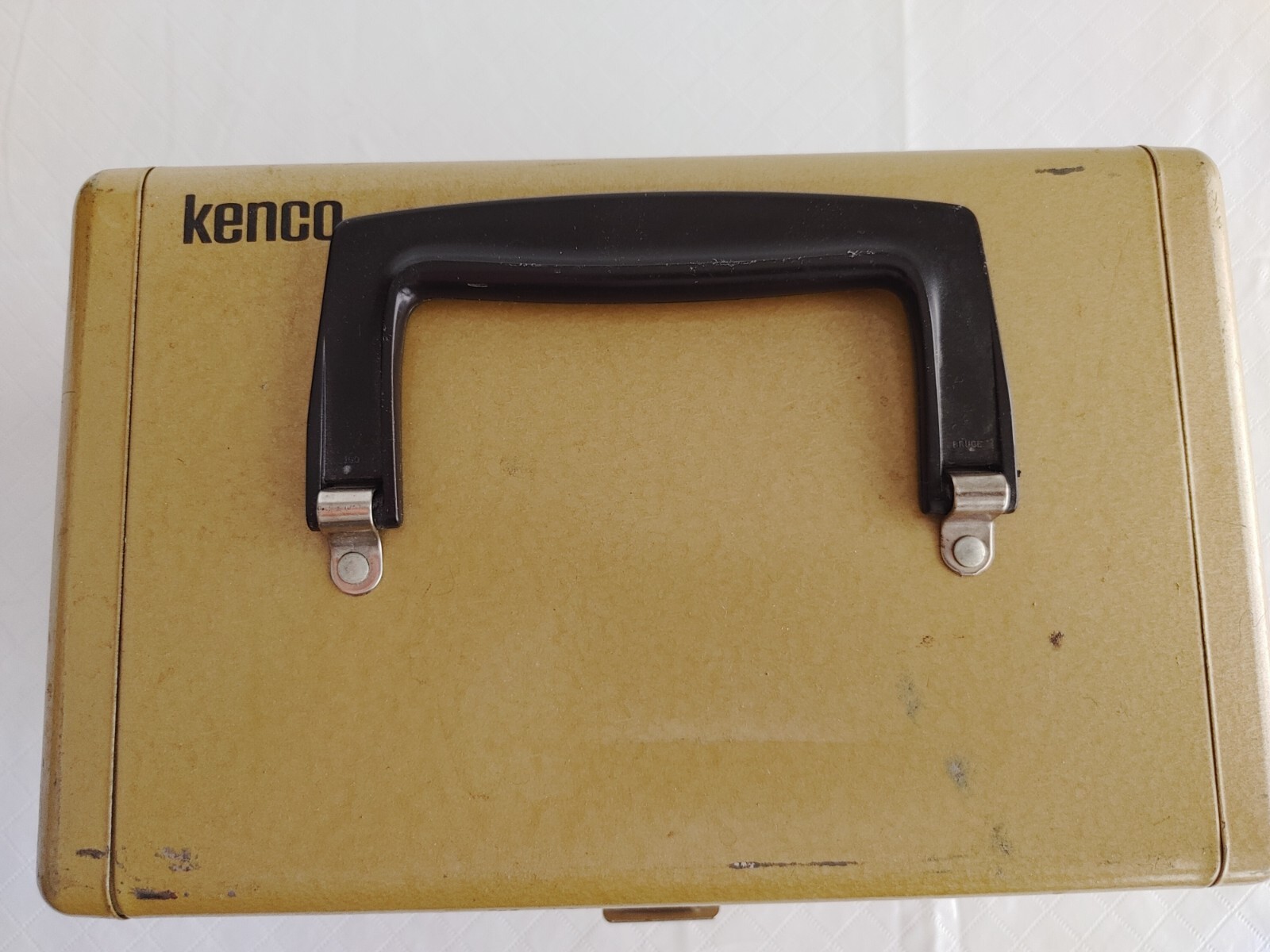 Vintage Kenco 8mm Movie Film Reel Storage File Box Metal Holds 10 Reels #20351