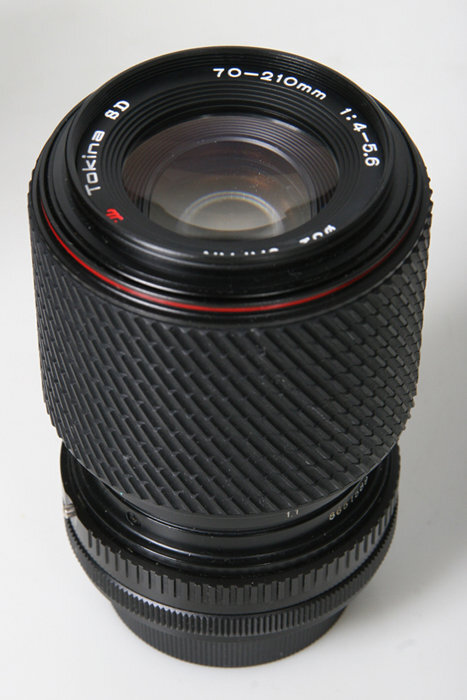 Tokina 70-210mm, f/4-5.6. Canon FD Mount