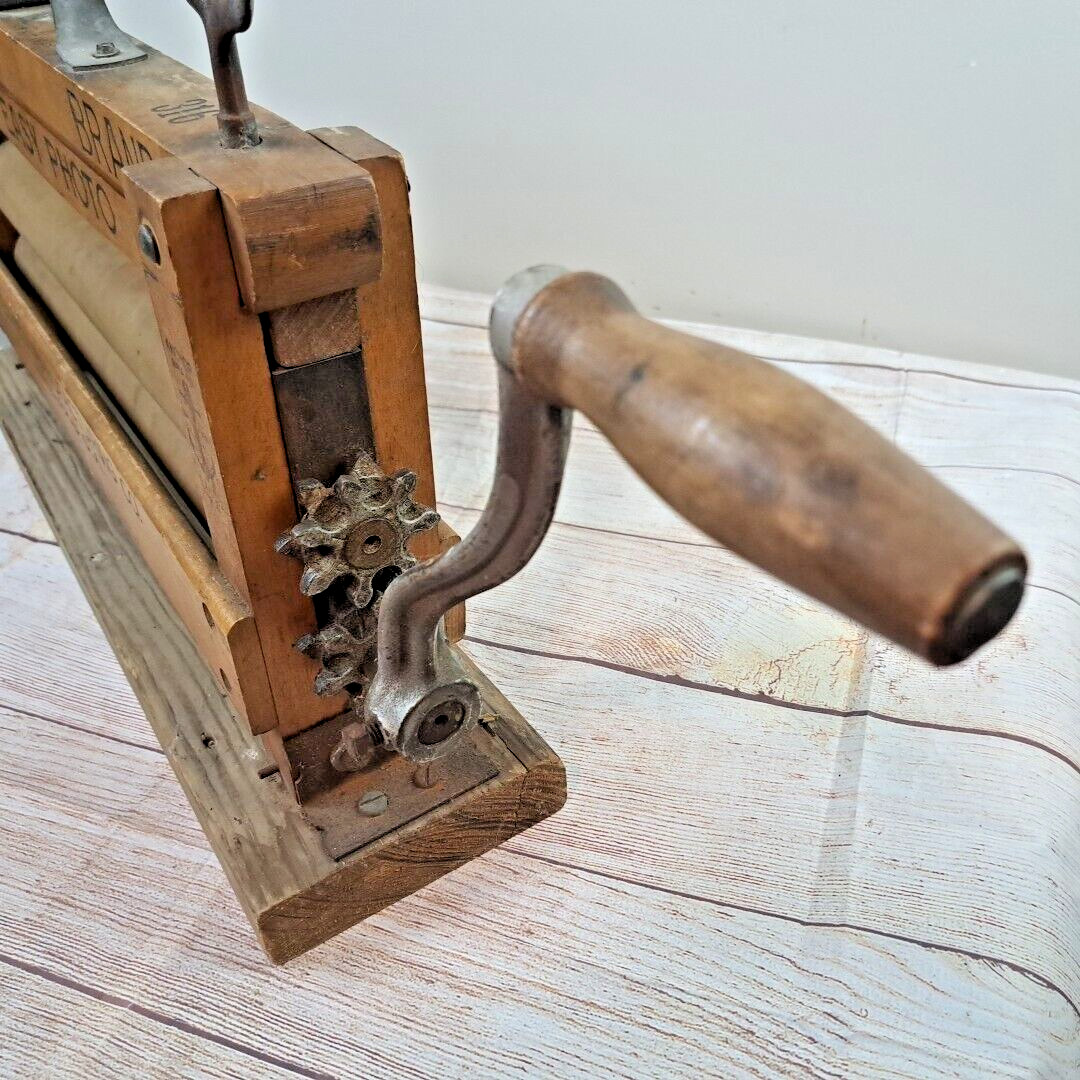 Antique Anchor Brand Easy Photo Wringer 316 Hand-crank Primitive Lovell Erie PA