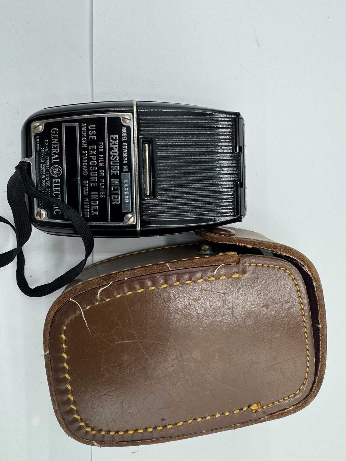 Vintage General Electric Exposure Meter 8DW58Y4 Light Values Photography Case