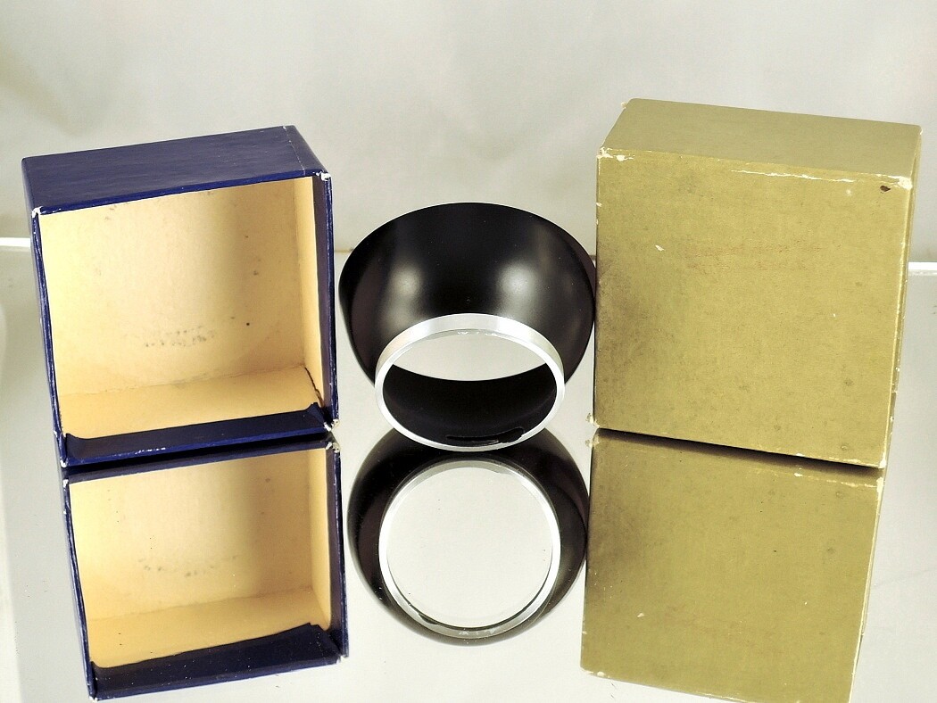 Shade hood Flexaret Meopta round bayonet B40 metal + Genuine box MINT