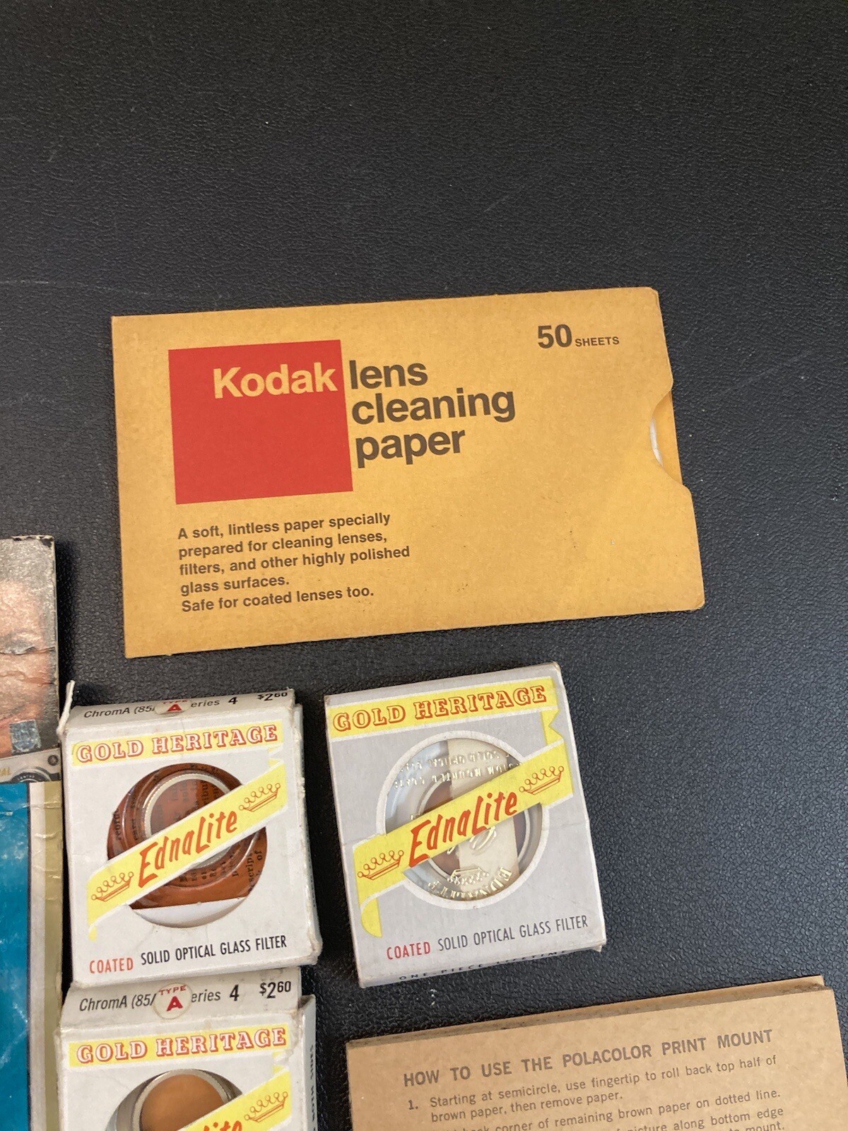 Polaroid Kodak Bulbs Cleaner Optical Filter Print Mount Some Incomplete Vtg Lot