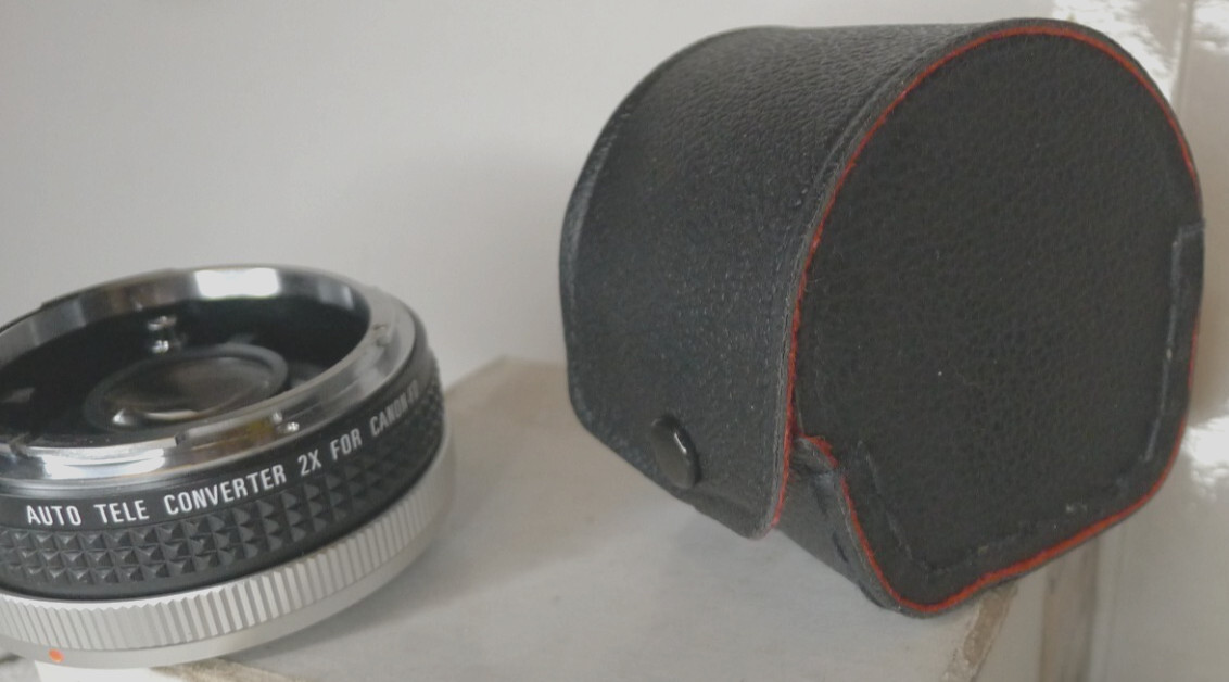 Gemini Auto Tele Converter 2X Lens for Canon FD +Case & End Caps – Made in Japan